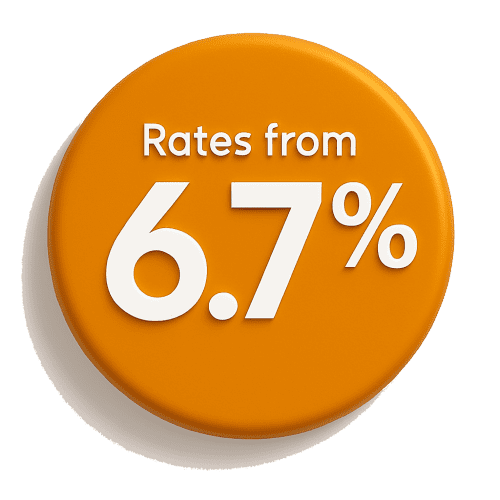 rates from 6.7 percent