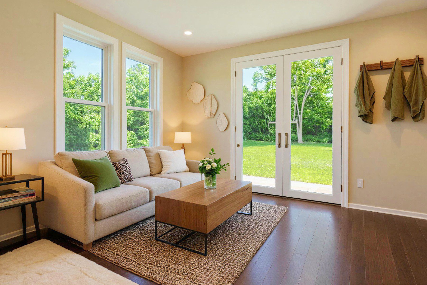 Living Room Warm Brown